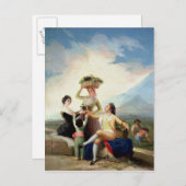 フランシスコ・ホセ・デ・ゴヤ・イ・ルシエンテス |秋または日 ポストカード (正面/裏面)