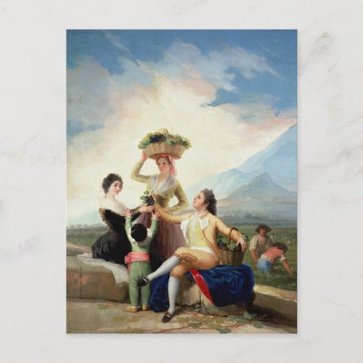 フランシスコ・ホセ・デ・ゴヤ・イ・ルシエンテス |秋または日 ポストカード (正面)