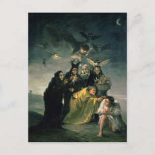フランシスコ・ホセ・デ・ゴヤ・イ・ルシエンテス The Witches' ポストカード