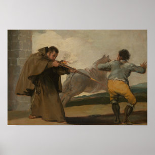 フランシスコGoya – フリールペドロがエルマラガトを撮影 ポスター