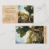 フランシスコJosé Goyaの最高傑作を捜すウズラ 名刺 (正面/裏面)