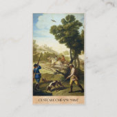 フランシスコJosé Goyaの最高傑作を捜すウズラ 名刺 (裏面)