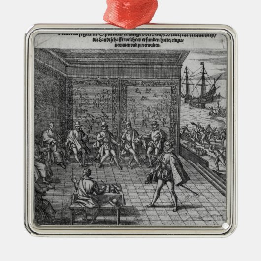 フランシスコPizarro メタルオーナメント (正面)