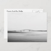 フランシススコット鍵ブリッジ ポストカード (正面/裏面)