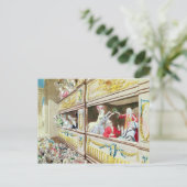 フランシス劇場におけるヴォルテールの戴冠式 ポストカード (スタンド正面)