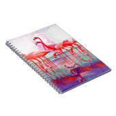 フランシス島リージェイクス著ピンクのフラミンゴ ノートブック (右側)