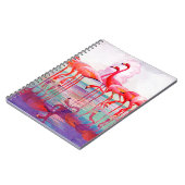 フランシス島リージェイクス著ピンクのフラミンゴ ノートブック (左側)