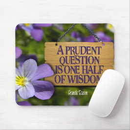 フランシス感動的ベーコン引用文「知恵」 マウスパッド