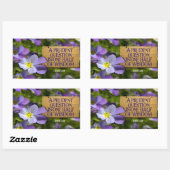 フランシス感動的ベーコン引用文「知恵」 長方形シール (シート)