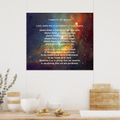 フランシス・オブ・アッシジ祈りの言葉 ポスター (キッチン)