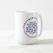 フランシス・スコット鍵 – 自由のために神を賛美 コーヒーマグカップ (正面右)