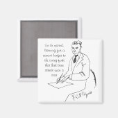 フランシス・スコット・フィッツジェラルド マグネット (正面/裏面)