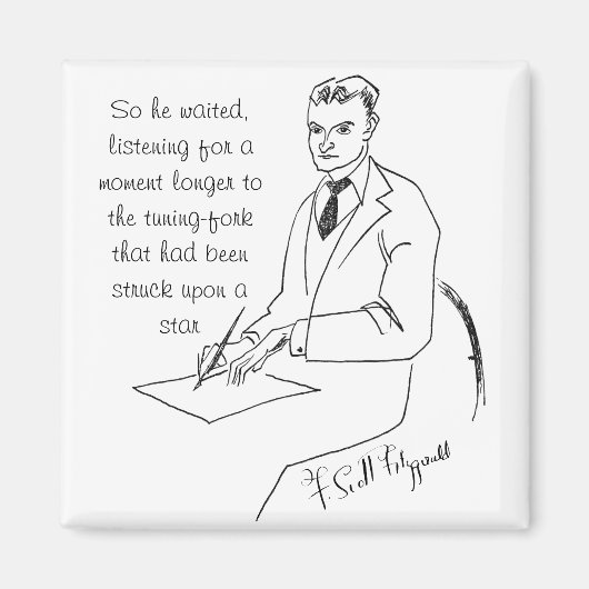 フランシス・スコット・フィッツジェラルド マグネット (正面)