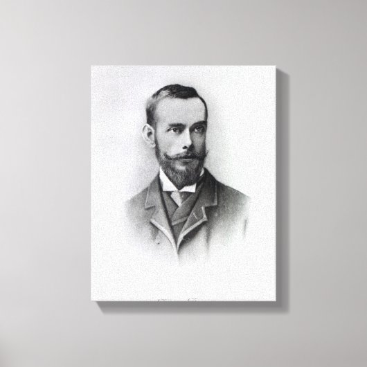 フランシス・トンプソン、1894年、エメリー・ウォーカーによる彫刻 キャンバスプリント (正面)