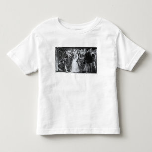 フランシス・ドレークをナイト爵に叙しているエリザベス女王一世 トドラーTシャツ