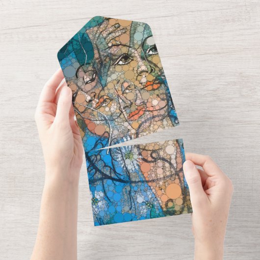 フランシス・ピカビアの後の無限大のドット オールインワン招待状 (貼ってはがせる)