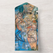 フランシス・ピカビアの後の無限大のドット オールインワン招待状 (内側)