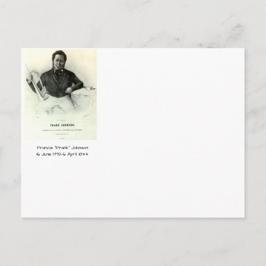 フランシス「フランク」ジョンソン ポストカード (正面)