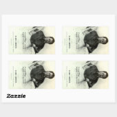 フランシス「フランク」ジョンソン 長方形シール (シート)