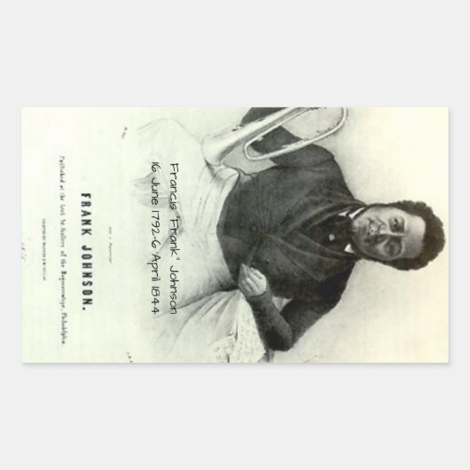 フランシス「フランク」ジョンソン 長方形シール (正面)