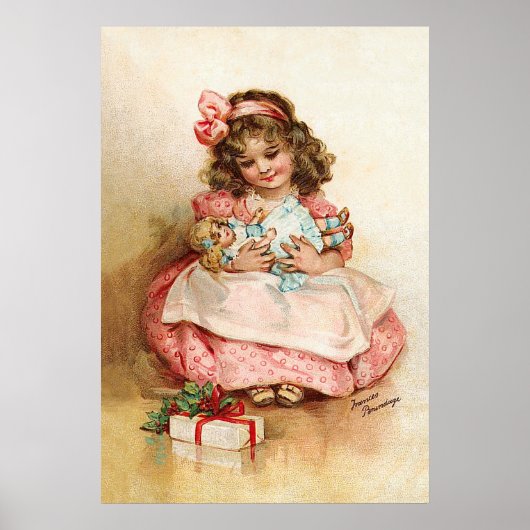 フランシス・ブルンジ – Girl with Doll ポスター (正面)