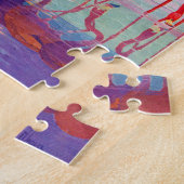 フランシス・リー・ジャケスのピンク・フラミンゴ ジグソーパズル (側面)