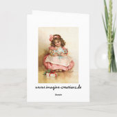 フランシスBrundage -人形を持つ女の子 シーズンカード (裏面)