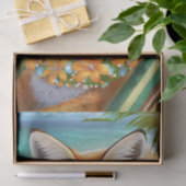 フランシーキツネでパラダイス、夏のおもしろい!薄葉紙 薄葉紙 (ギフト)