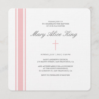 フランシーバプテスマの招待 招待状