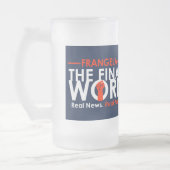 フランジェラ- 「最後の言葉」フロステッドグラスマグ フロストグラスビールジョッキ (左)