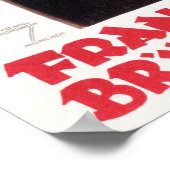 フランジスカナー・ブラウ・ムンチェンとドイツのヴィンテージビール ポスター (角)