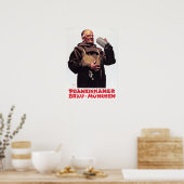 フランジスカナー・ブラウ・ムンチェンとドイツのヴィンテージビール ポスター (キッチン)