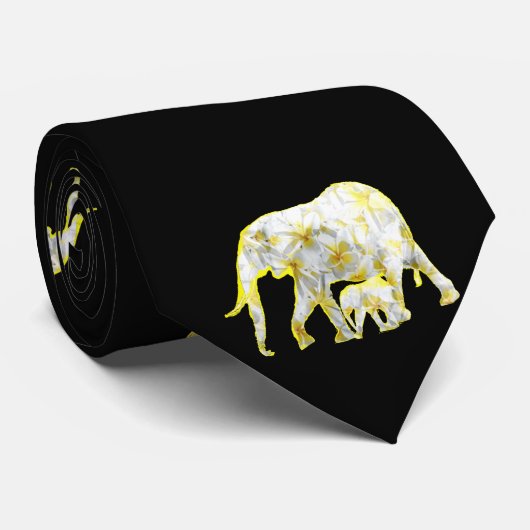 フランジパニゾウ、ネックタイ ネクタイ (ロール)