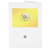 フランジパニゾウ、誕生日カード (裏面)