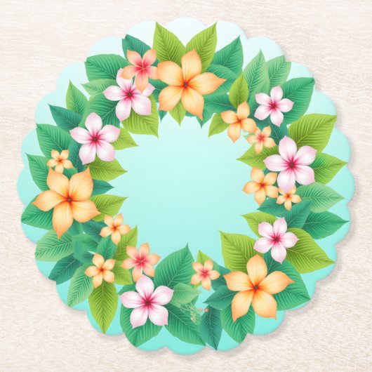 フランジパニドリームスケープ ペーパーコースター (正面)