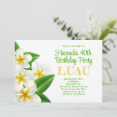 フランジパニハワイアンルアウ(ハワイ式宴会)パーティの招待状 招待状 (スタンド正面)
