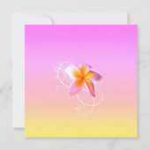 フランジパニビーチ結婚式カスタム招待状 招待状 (裏面)