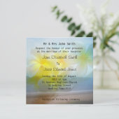 フランジパニビーチ結婚式カスタム招待状 招待状 (スタンド正面)