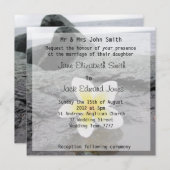 フランジパニビーチ結婚式カスタム招待状 招待状 (正面/裏面)