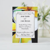 フランジパニビーチ結婚式水カラートトロピカル 招待状 (スタンド正面)