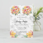 フランジパニフローラハワイアンブライダルシャワー 招待状 (スタンド正面)