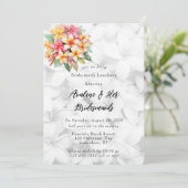 フランジパニフローラハワイアンブリデスメイドスルンチョン 招待状 (スタンド正面)