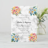 フランジパニフローラハワイアン婚約パーティ 招待状 (スタンド正面)