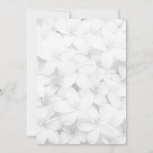 フランジパニフローラ結婚ハワイアンのカップルのシャワー 招待状 (裏面)