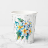 フランジパニフローラ結婚ハワイアンカスタムズ 紙コップ (裏面)