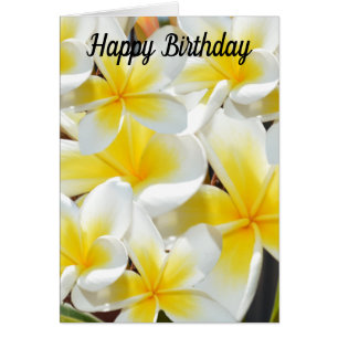 フランジパニブーケ、誕生日カード