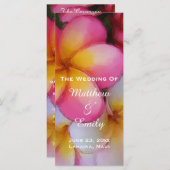 フランジパニプルメリアフラワーズ結婚式 プログラム (正面/裏面)