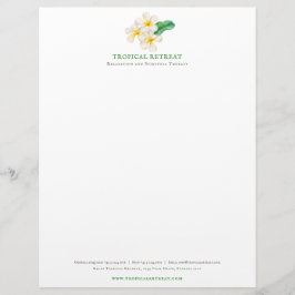 フランジパニプルメリア健康福祉ビジネス レターヘッド