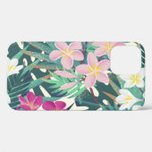 フランジパニ熱帯性:ピンク – ホワイトヴィンテージ。 Case-Mate iPhoneケース (裏面 (横))