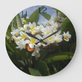 フランジーパニと蝶の時計 ラージ壁時計 (正面)